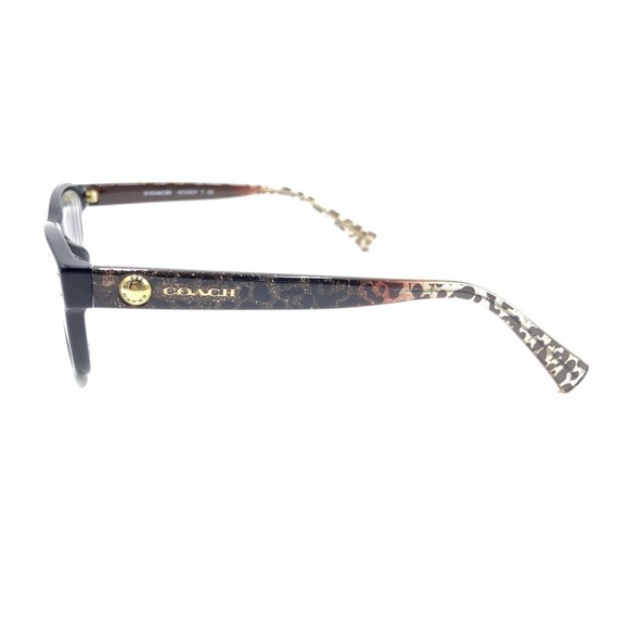 Coach HC 6082F 5353 Black Wild Beast Brown Glitter Eyeglasses Frames 53-17 135 - Picture 7 of 12